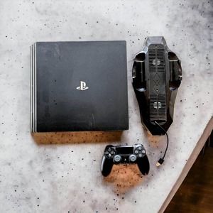 OBO Used PlayStation PS4 Pro W/ Cooling Stand & Controller